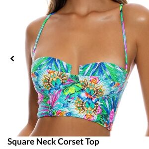 Luli Fama Hidden Gems corset top Size L $108